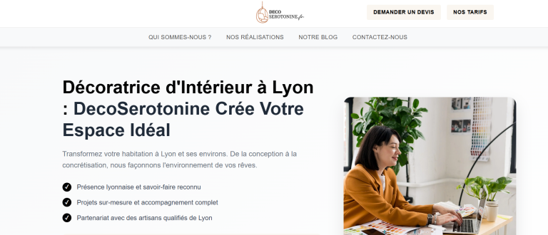 Decoserotonine.fr tarif décoration