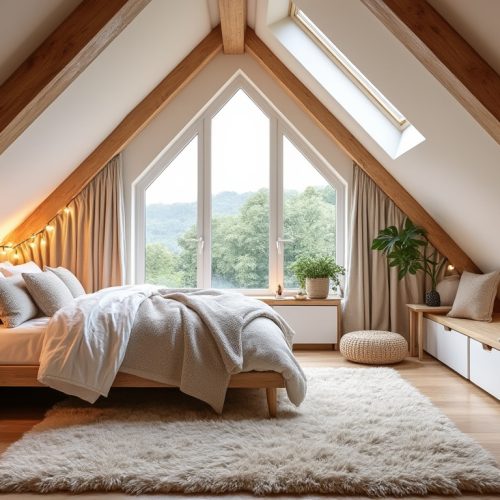 Aménager une chambre mansardée façon cocooning : couleurs, meubles adaptés et astuces pour les angles