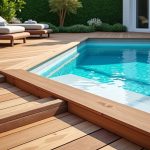 Aménager une terrasse en bois autour de la piscine : essence à choisir, lames ou dalles et entretien