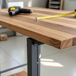 Créer un mange-debout à partir d&rsquo;un plan de travail : guide DIY, hauteur idéale, fixations et finitions