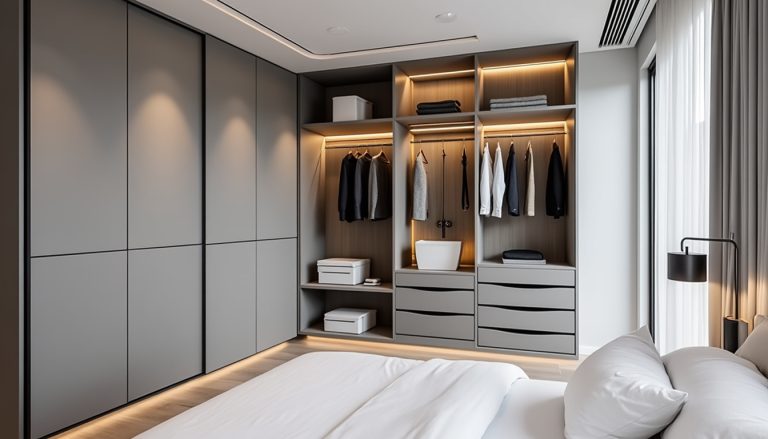 découvrez comment intégrer un dressing fonctionnel dans une chambre de 9 m² grâce à nos meilleures configurations et astuces de rangement pour optimiser l'espace et garder une pièce ordonnée.