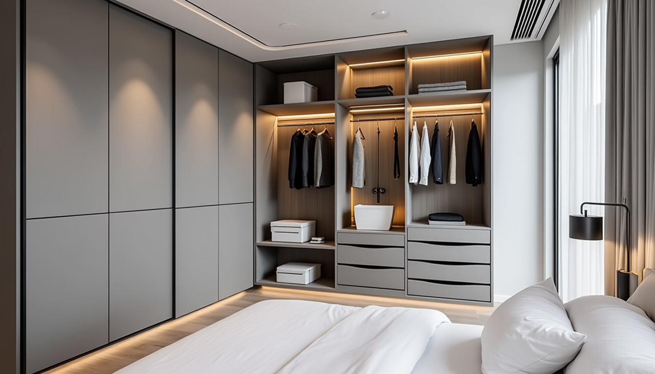 You are currently viewing Intégrer un dressing dans une chambre de 9 m² : les meilleures configurations et astuces de rangement