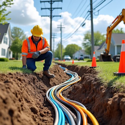 Faire enterrer une ligne électrique sur son terrain : qui contacter, quel budget prévoir et délais