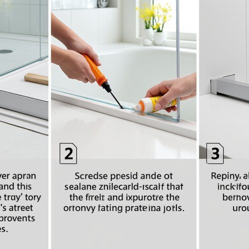 Le tablier de receveur de douche : à quoi il sert, comment le poser et comment en changer sans casser
