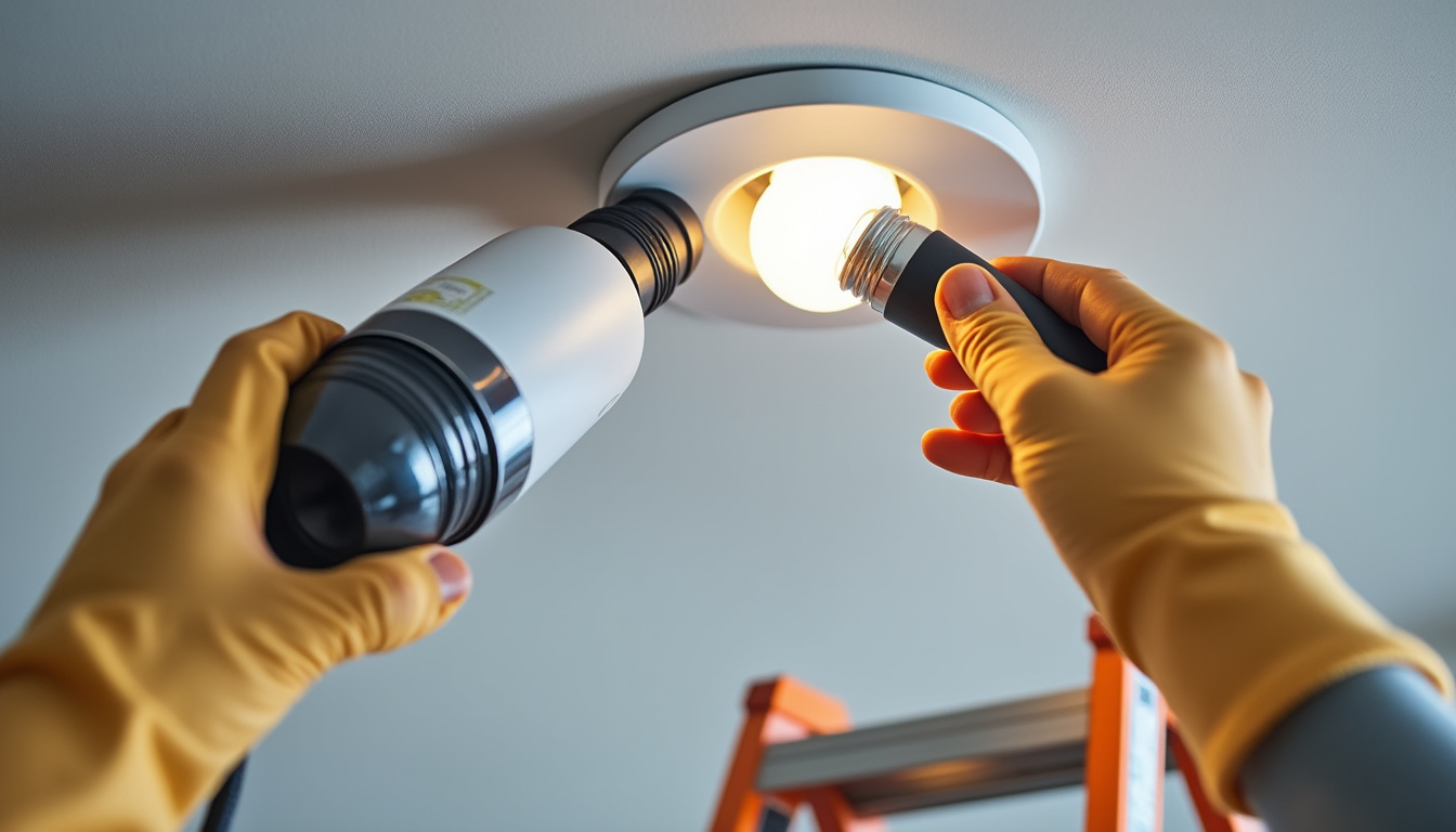You are currently viewing Comment changer l&rsquo;ampoule d&rsquo;un spot encastré sans cerclage à clips : méthode aspirateur et autres astuces