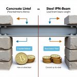 Linteau béton ou IPN métallique : différences, charges supportées, prix et dans quel cas choisir l&rsquo;un ou l&rsquo;autre