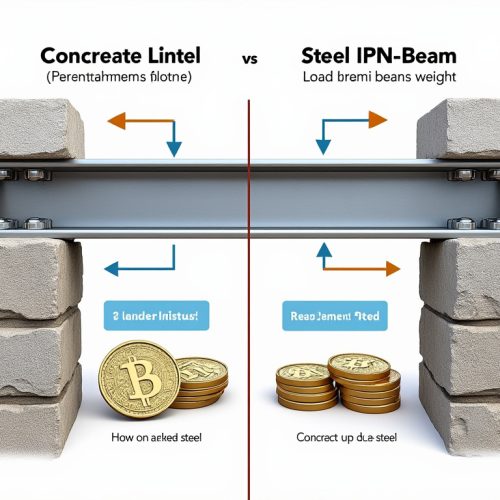 Linteau béton ou IPN métallique : différences, charges supportées, prix et dans quel cas choisir l&rsquo;un ou l&rsquo;autre