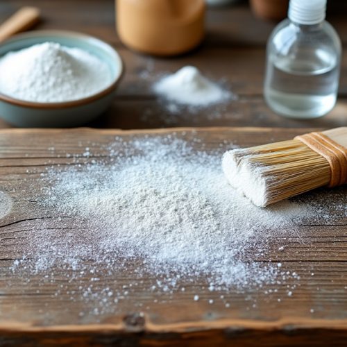 Technique pour vieillir artificiellement du bois avec du bicarbonate de soude : recette, application et rendu