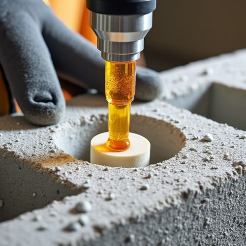 Utiliser la résine de scellement chimique dans un parpaing creux : technique bouchon de mousse et dosage